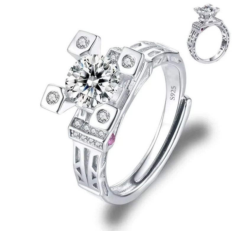 Dazzle Dime® Fine Jewelry Collection with 1CT Lab-Grown Diamonds in 925 Sterling Silver – White Gold Clad DAZZLE DIME®