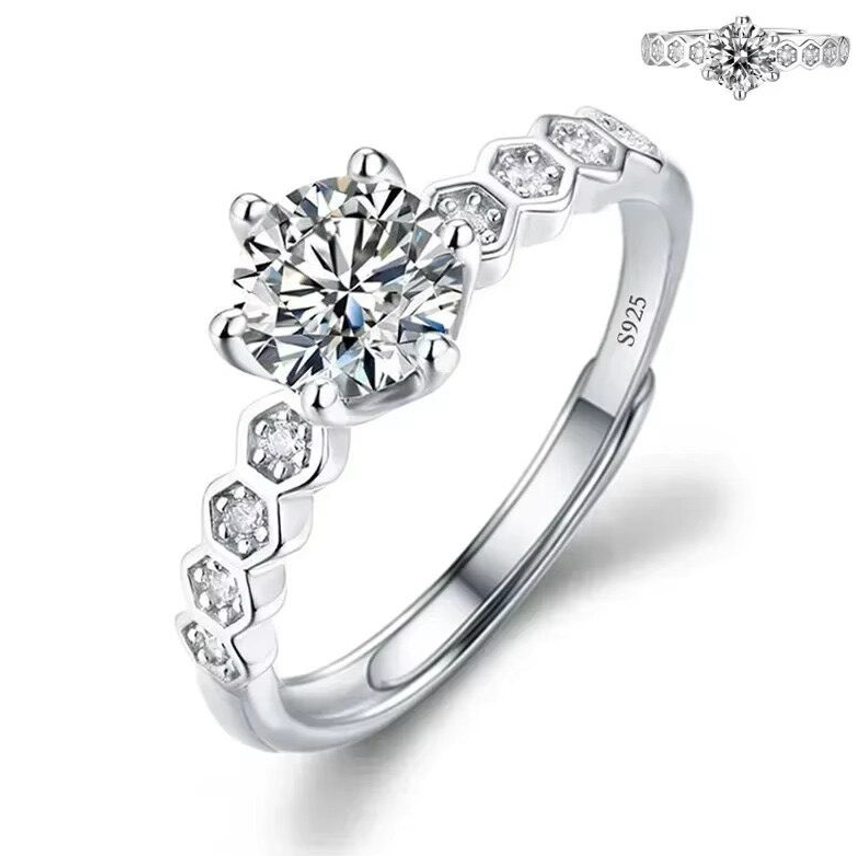 Dazzle Dime® Fine Jewelry Collection with 1CT Lab-Grown Diamonds in 925 Sterling Silver – White Gold Clad DAZZLE DIME®