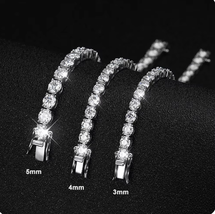Dazzling Dazzle Dime 18K Gold Moissanite Bracelet S925 Sterling Silver Base, 18k Gold Plated DAZZLE DIME™