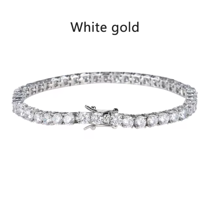 Dazzling Dazzle Dime 18K Gold Moissanite Bracelet S925 Sterling Silver Base, 18k Gold Plated DAZZLE DIME™