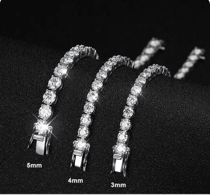 Dazzling Dazzle Dime 18K Gold Moissanite Bracelet S925 Sterling Silver Base, 18k Gold Plated DAZZLE DIME™