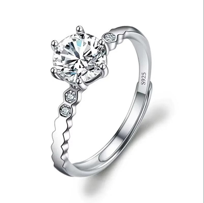 Dazzle Dime® Fine Jewelry Collection with 1CT Lab-Grown Diamonds in 925 Sterling Silver – White Gold Clad DAZZLE DIME®