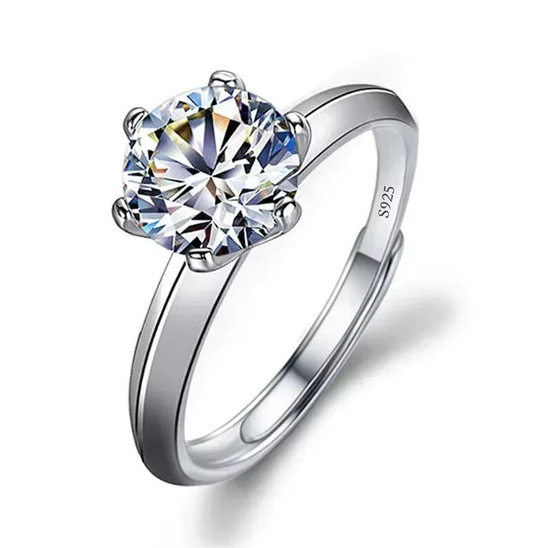 Dazzle Dime® Fine Jewelry Collection with 1CT Lab-Grown Diamonds in 925 Sterling Silver – White Gold Clad DAZZLE DIME®