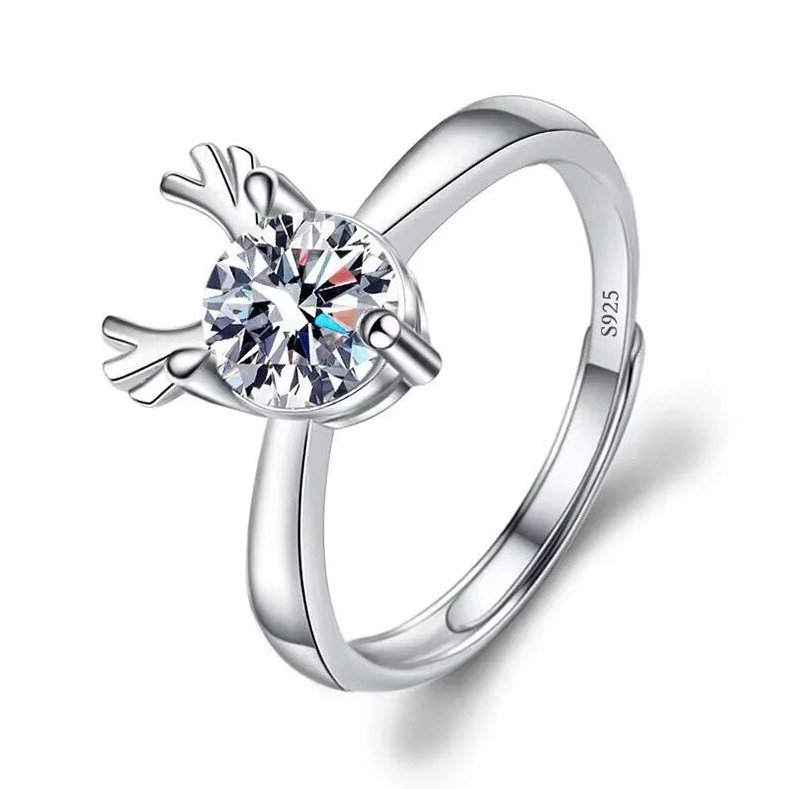 Dazzle Dime® Fine Jewelry Collection with 1CT Lab-Grown Diamonds in 925 Sterling Silver – White Gold Clad DAZZLE DIME®