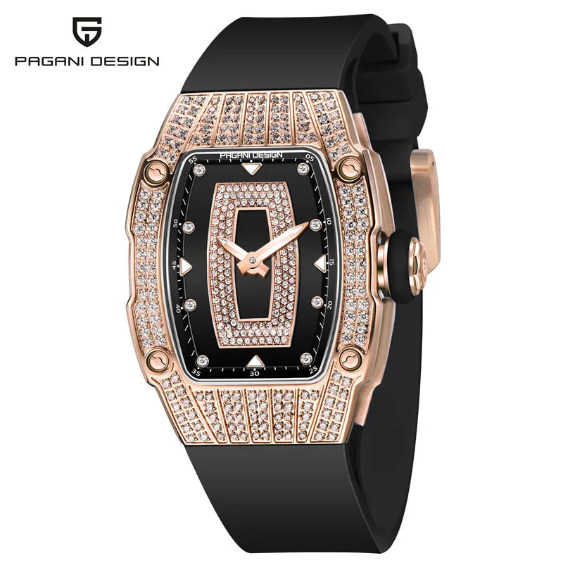 Reloj Mujer Diamond Watch for Women Luxury Silver Rose Gold Quartz Wrist Watch Relogio Feminino