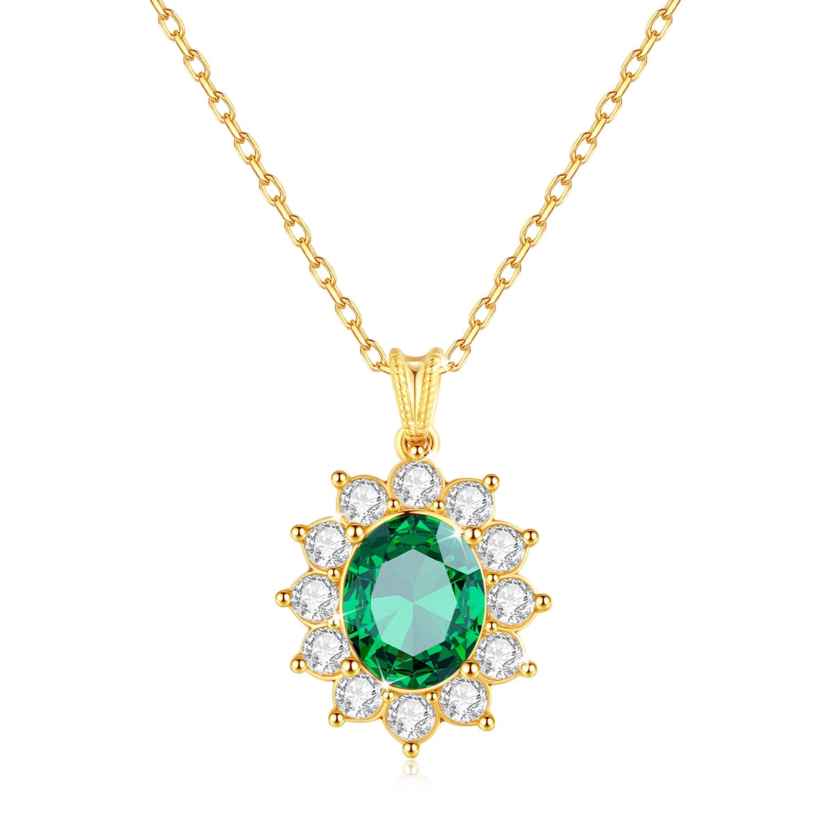 Dazzle Dime® 18K Gold Sapphire Pendant | Inspired by Princess Diana’s Iconic Necklace