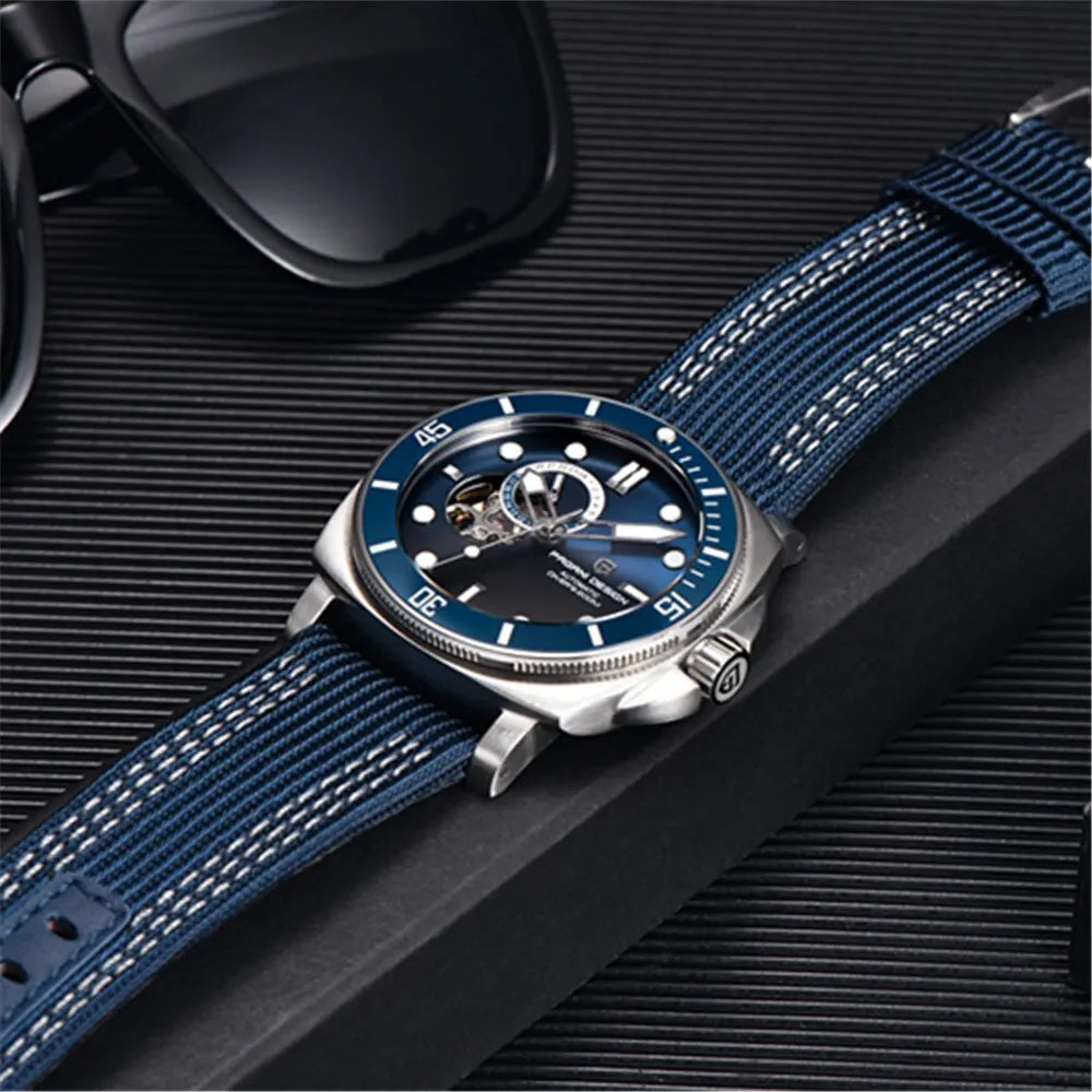 PAGANI DESIGN 2024 Sports Men's Mechanical Watch | 200M Waterproof Automatic Timepiece with Sapphire Crystal