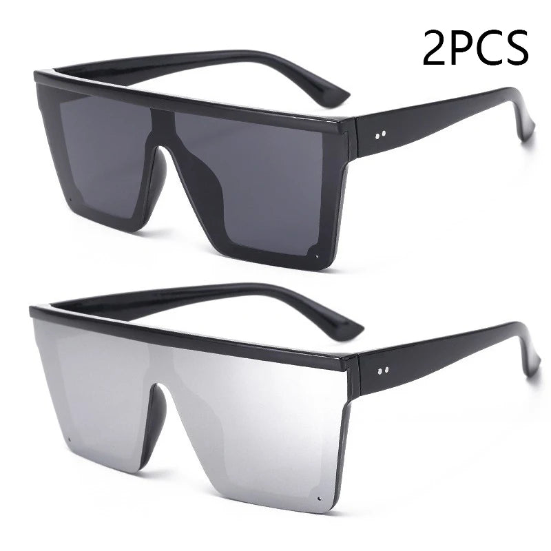 Large-Frame One-Piece Sunglasses for Women