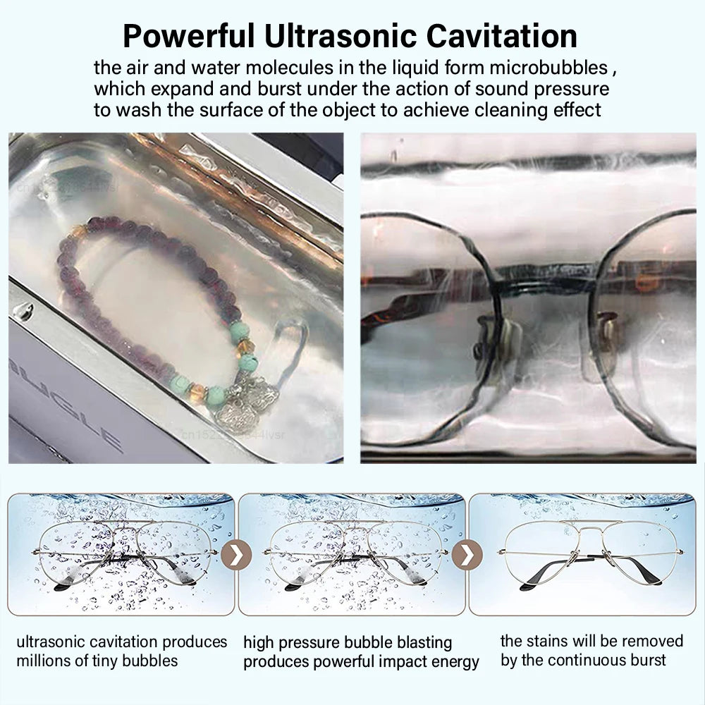Ultrasonic Jewellery Cleaner 35W 500ML