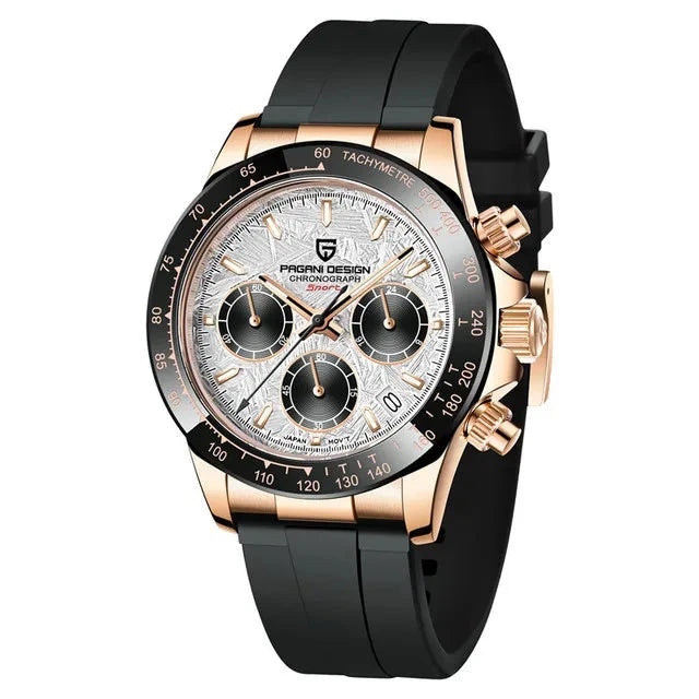 40MM V2 Men’s Retro Chronograph Quartz Watch – Sapphire Stainless Steel Waterproof Design