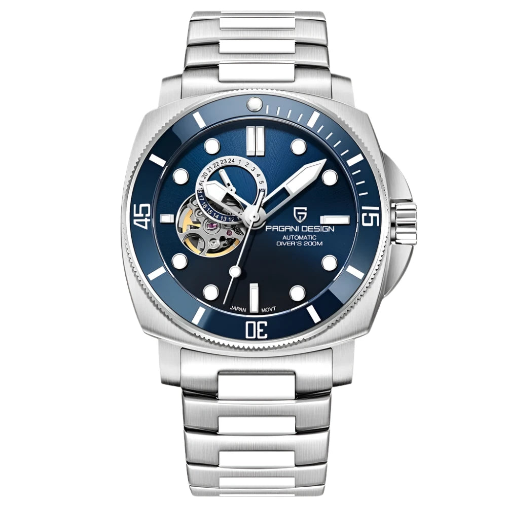 PAGANI DESIGN 2024 Sports Men's Mechanical Watch | 200M Waterproof Automatic Timepiece with Sapphire Crystal