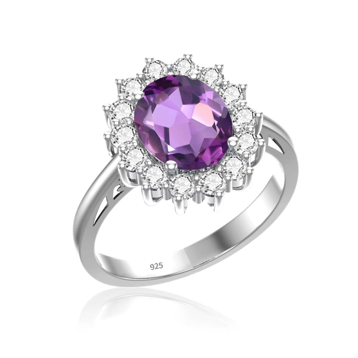 Dazzle Dime® Oval Cut 8x10mm Aquamarine Ring | 18K Gold-Plated Sterling Silver | Elegant Birthstone & Wedding Jewelry