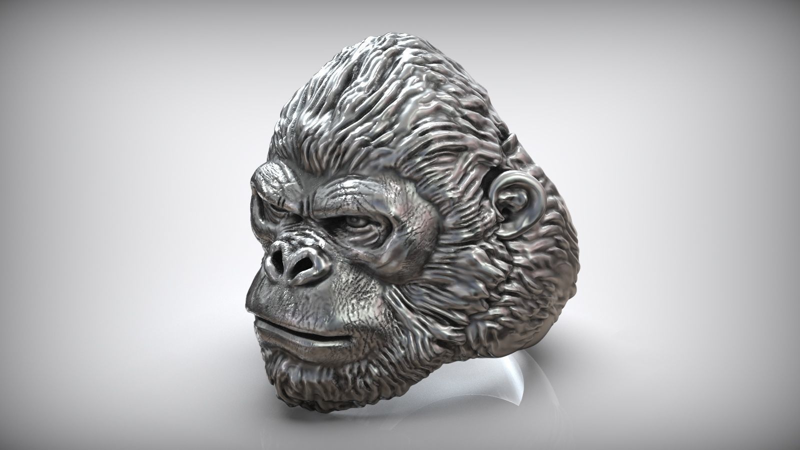 Dazzle Dime King of the Jungle African Gorilla Ring DAZZLE DIME®