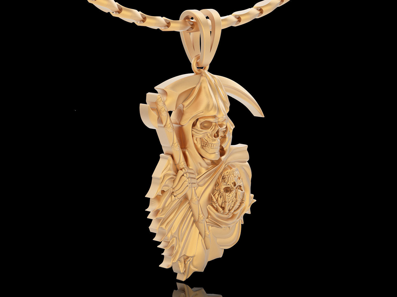 Dazzle Dime Angel of Death Pendant Embrace Mystery and Power - Dazzle Dime