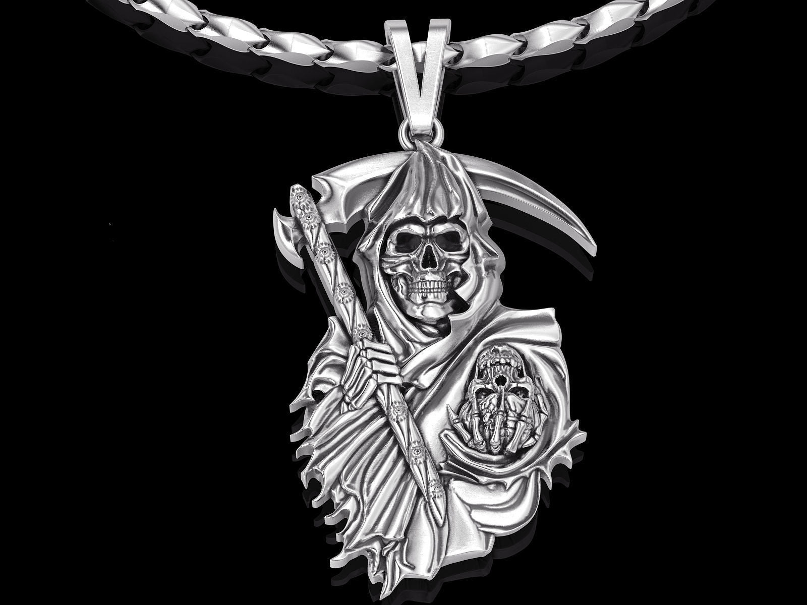 Dazzle Dime Angel of Death Pendant Embrace Mystery and Power - Dazzle Dime