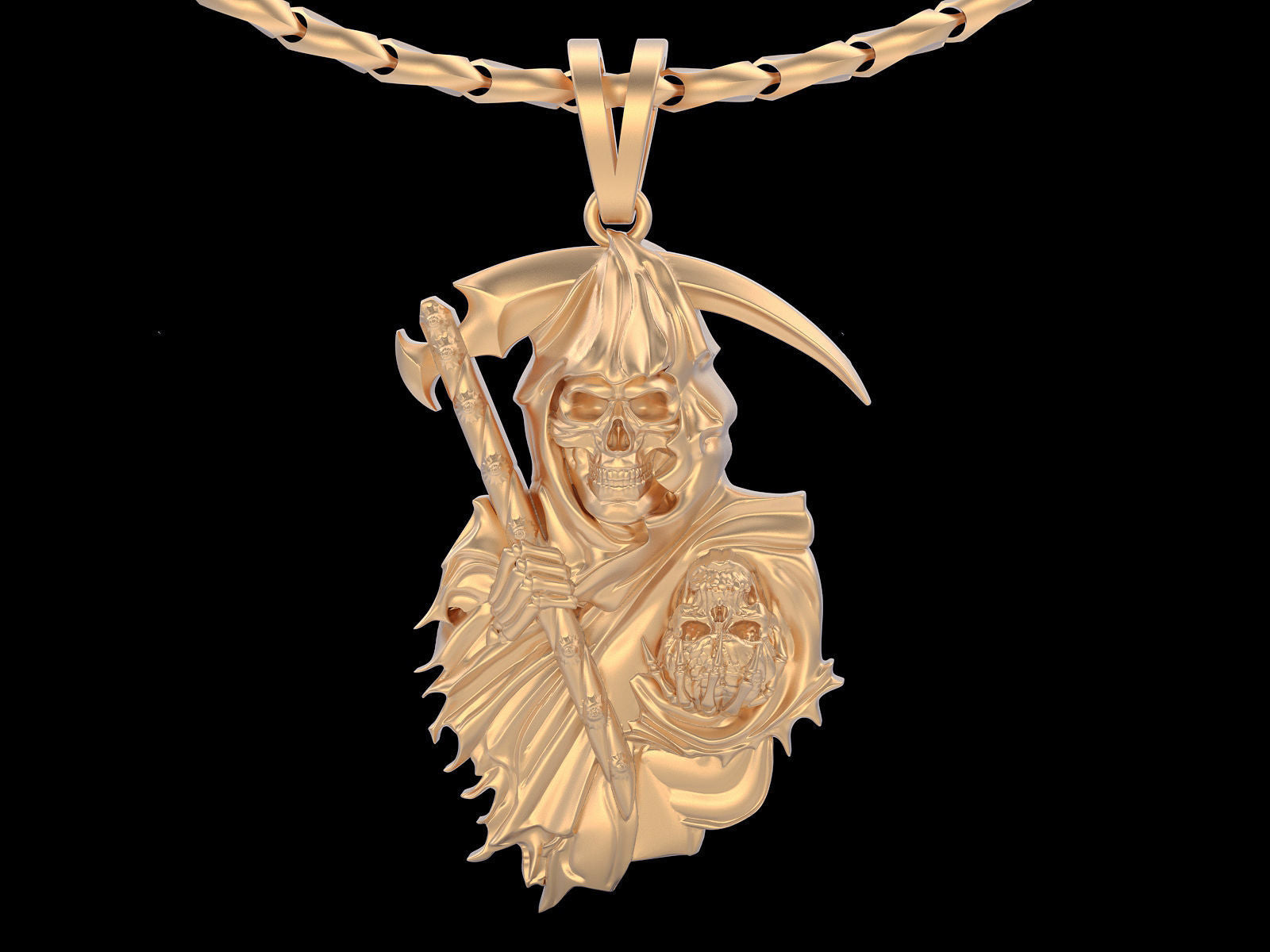 Dazzle Dime Angel of Death Pendant Embrace Mystery and Power - Dazzle Dime
