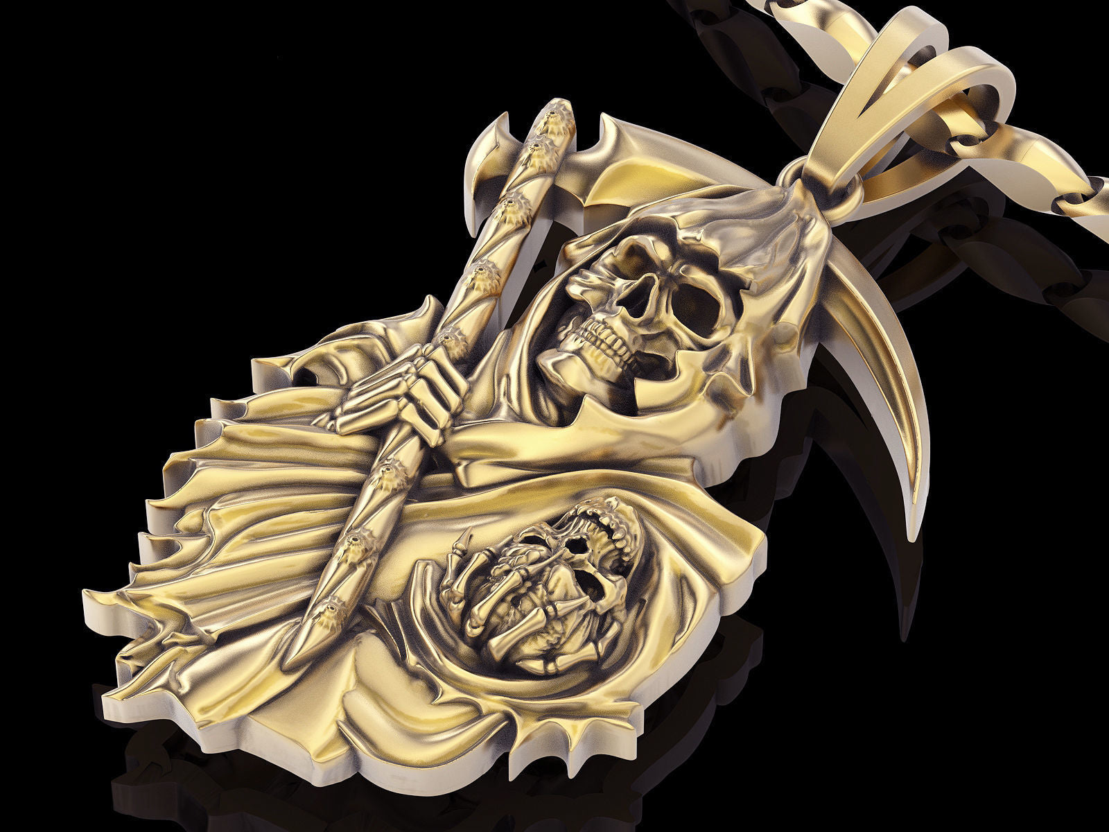 Dazzle Dime Angel of Death Pendant Embrace Mystery and Power - Dazzle Dime