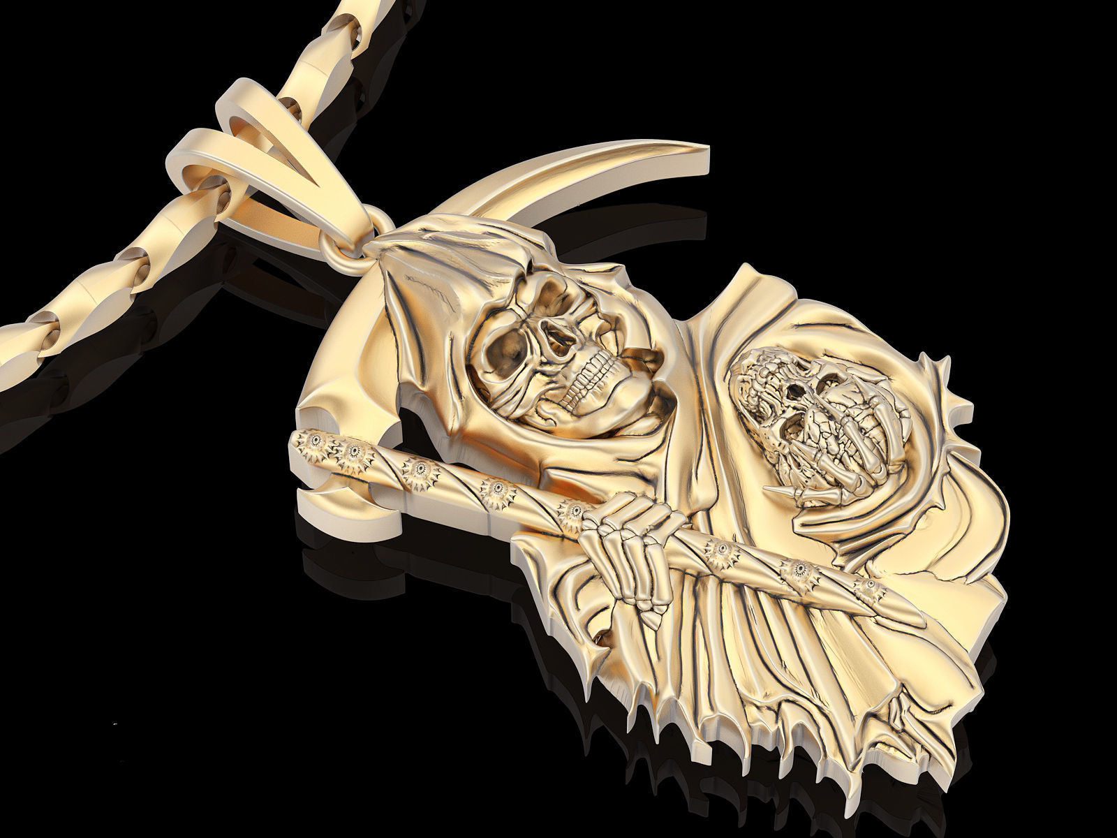 Dazzle Dime Angel of Death Pendant Embrace Mystery and Power - Dazzle Dime