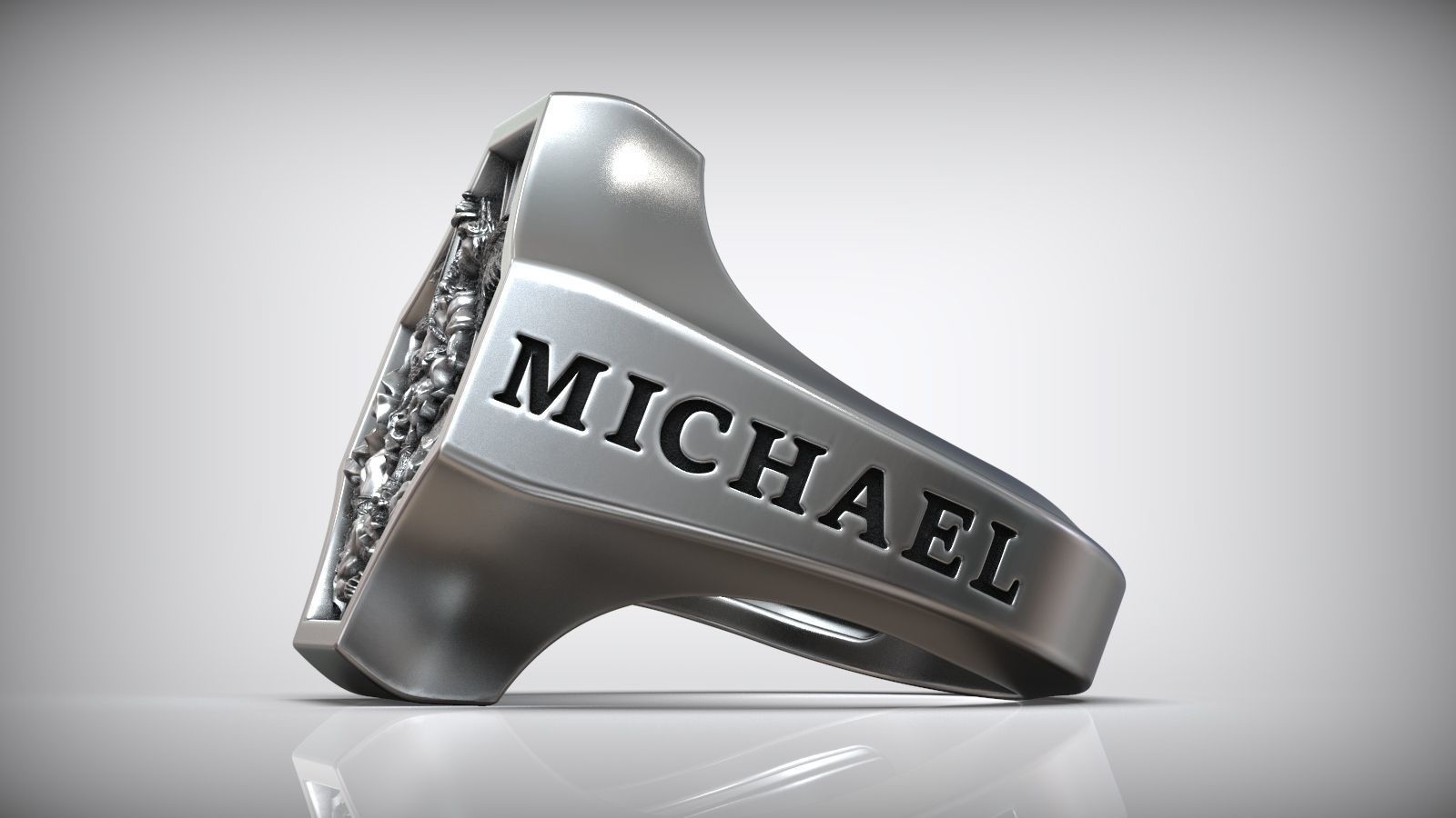 Dazzle Dime S925 18k Gold Plated St Archangel Michael Inspired Protection Ring 18K Gold Plated DAZZLE DIME®