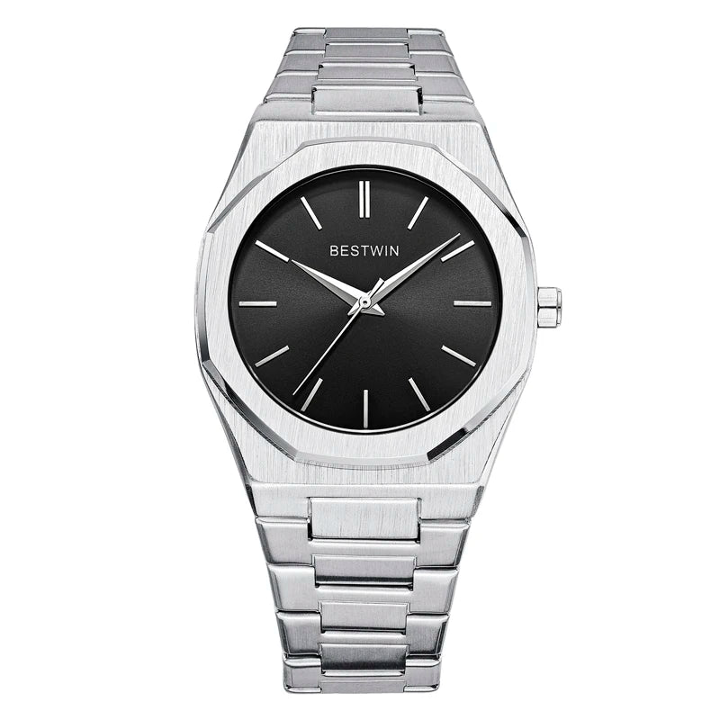 Stainless Steel Men's Wristwatch | Classic Business Waterproof Quartz Watch with Japan Movement