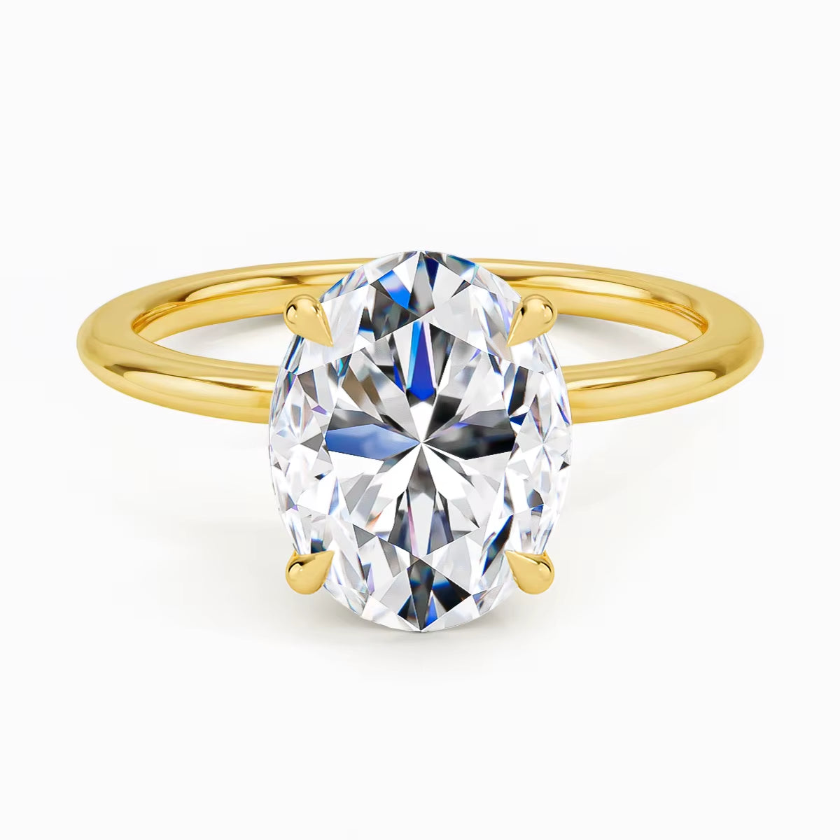 Dazzle Dime® 3CT Pear-Cut Moissanite Ring | 14K Solid Gold Wedding Band