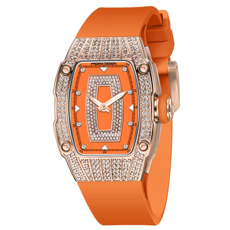 Reloj Mujer Diamond Watch for Women Luxury Silver Rose Gold Quartz Wrist Watch Relogio Feminino