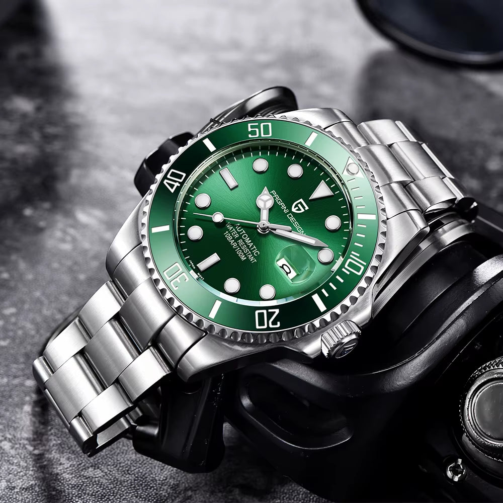 Men Mechanical Wristwatch Luxury Ceramic Bezel Automatic Watch Sapphire Glass Watch for Men Relogio Masculino