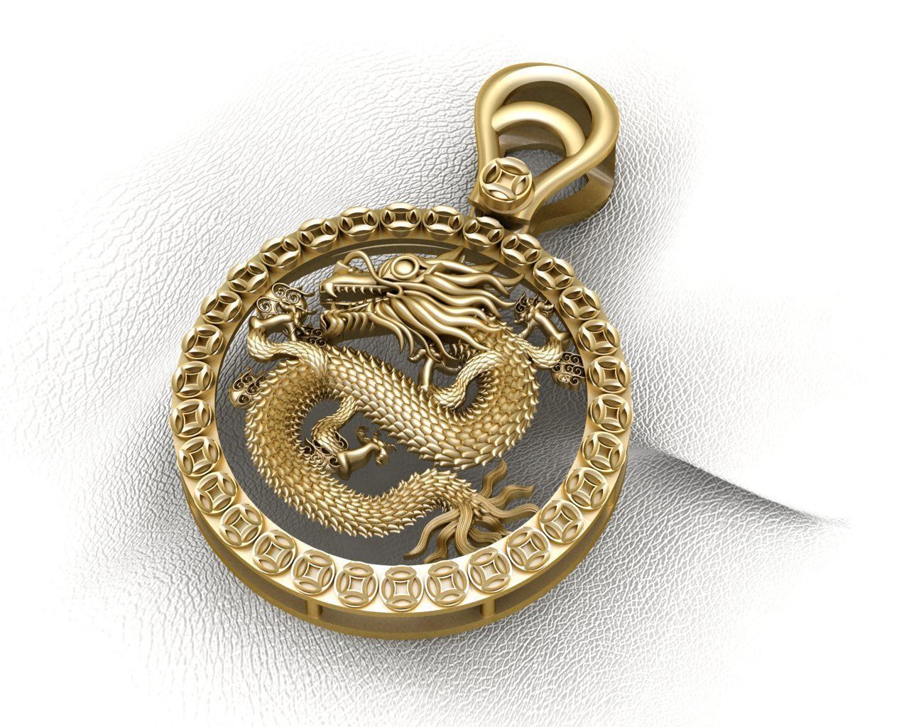 Dazzle Dime Dragon Pendant with Chain The Majestic Emblem of Ancient Power DAZZLE DIME®