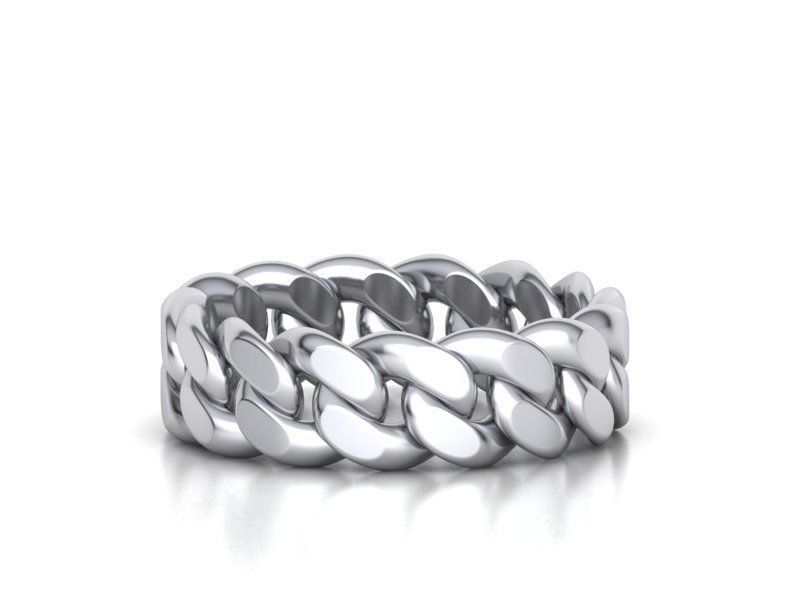 Dazzle Dime Embrace Elegance and Power Cuban Ring 925 Sterling Silver Base 18K Gold Plated DAZZLE DIME®