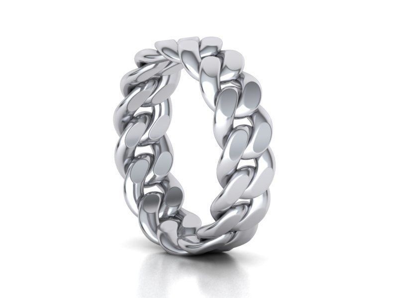Dazzle Dime Embrace Elegance and Power Cuban Ring 925 Sterling Silver Base 18K Gold Plated DAZZLE DIME®