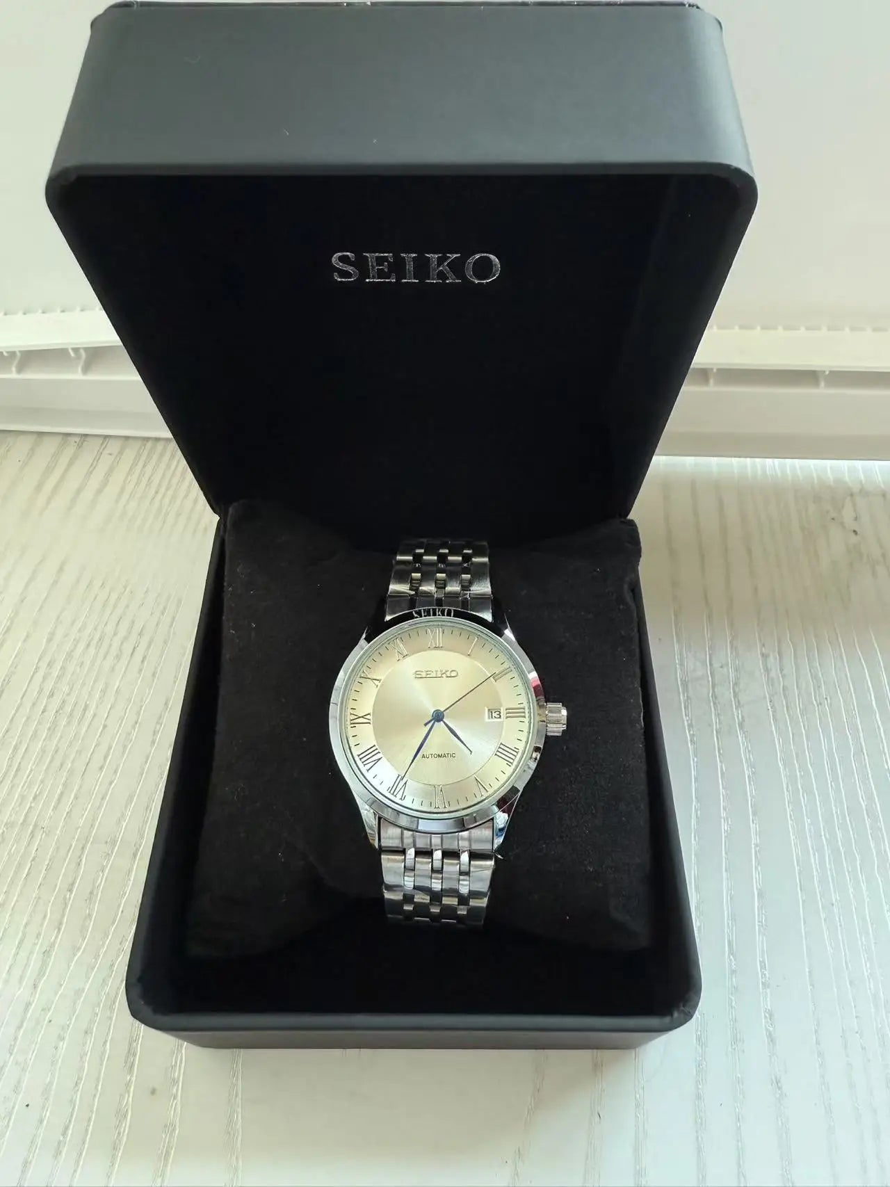 Seiko Limited Edition Men’s Automatic Watch – Stainless Steel, Multifunction Calendar, Mechanical Movement, Casual Luxury Style
