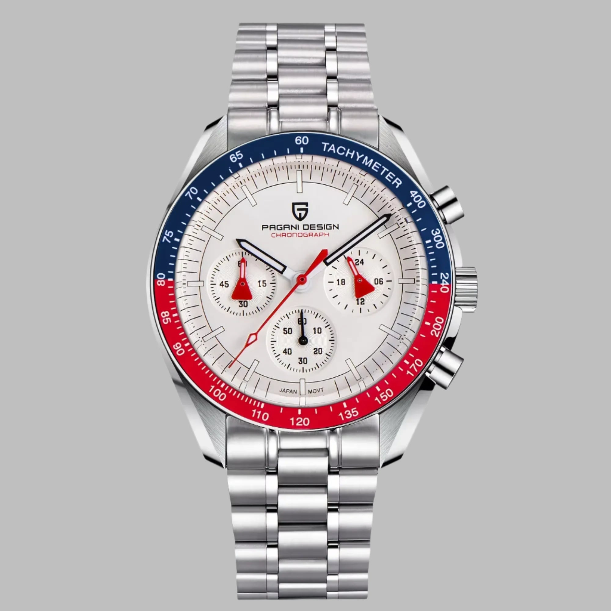 Men's Watches Top Luxury Quartz Watch for Men Auto Date Speed Chronograph AR Sapphire Mirror Wrist Watch