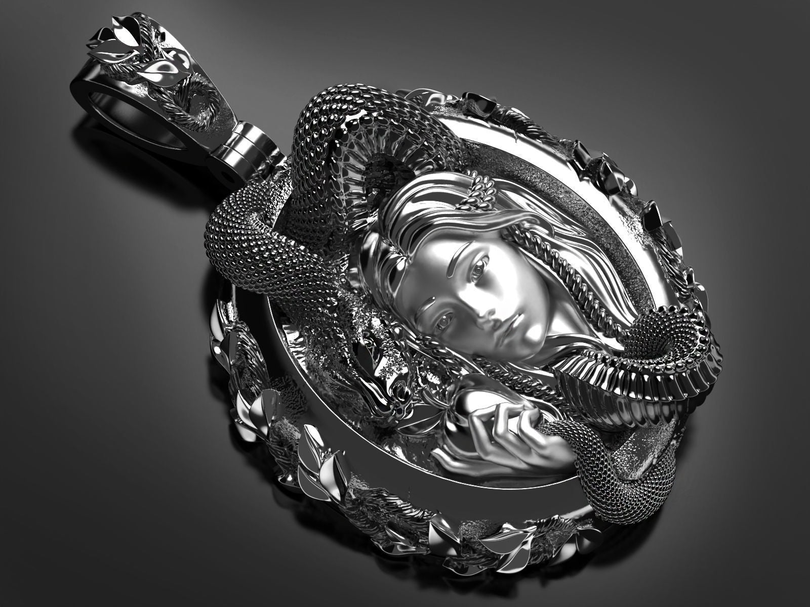 Dazzle Dime Eve and the Serpent Pendant A Symbol of Temptation and Empowerment - Dazzle Dime