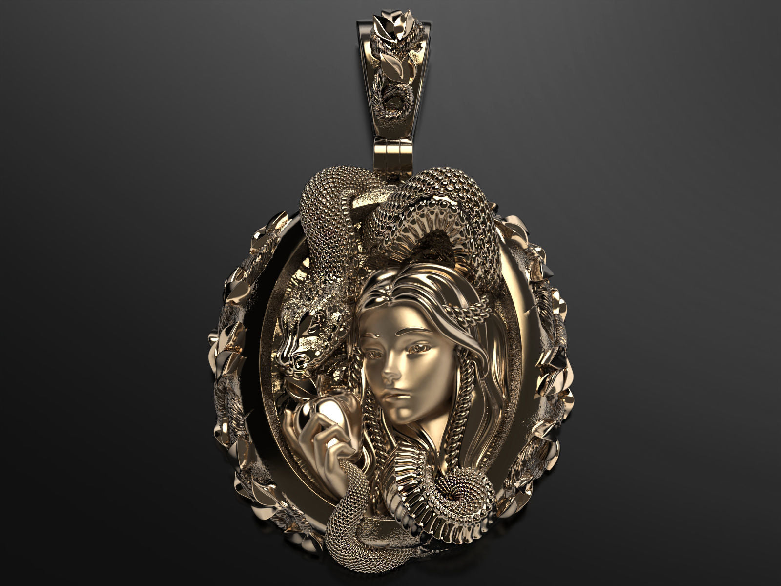 Dazzle Dime Eve and the Serpent Pendant A Symbol of Temptation and Empowerment - Dazzle Dime