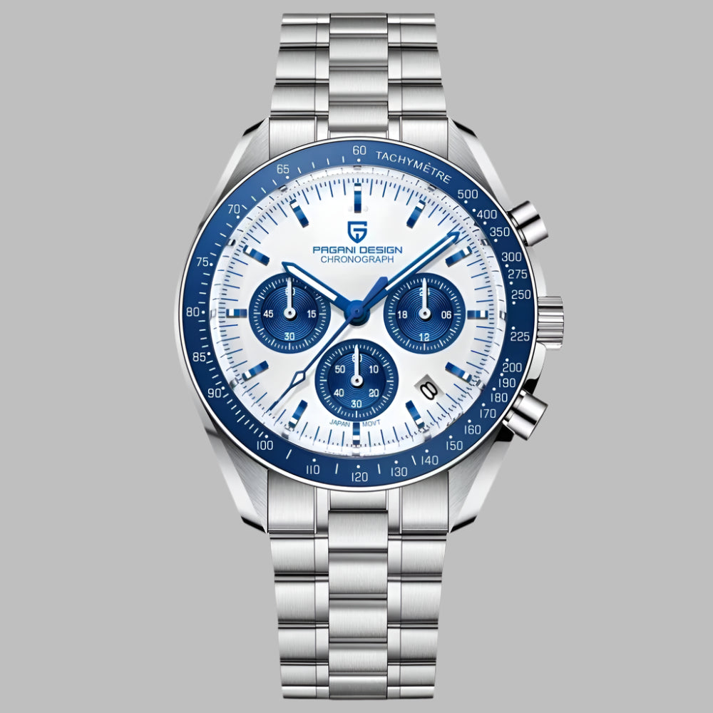 Men's Watches Top Luxury Quartz Watch for Men Auto Date Speed Chronograph AR Sapphire Mirror Wrist Watch