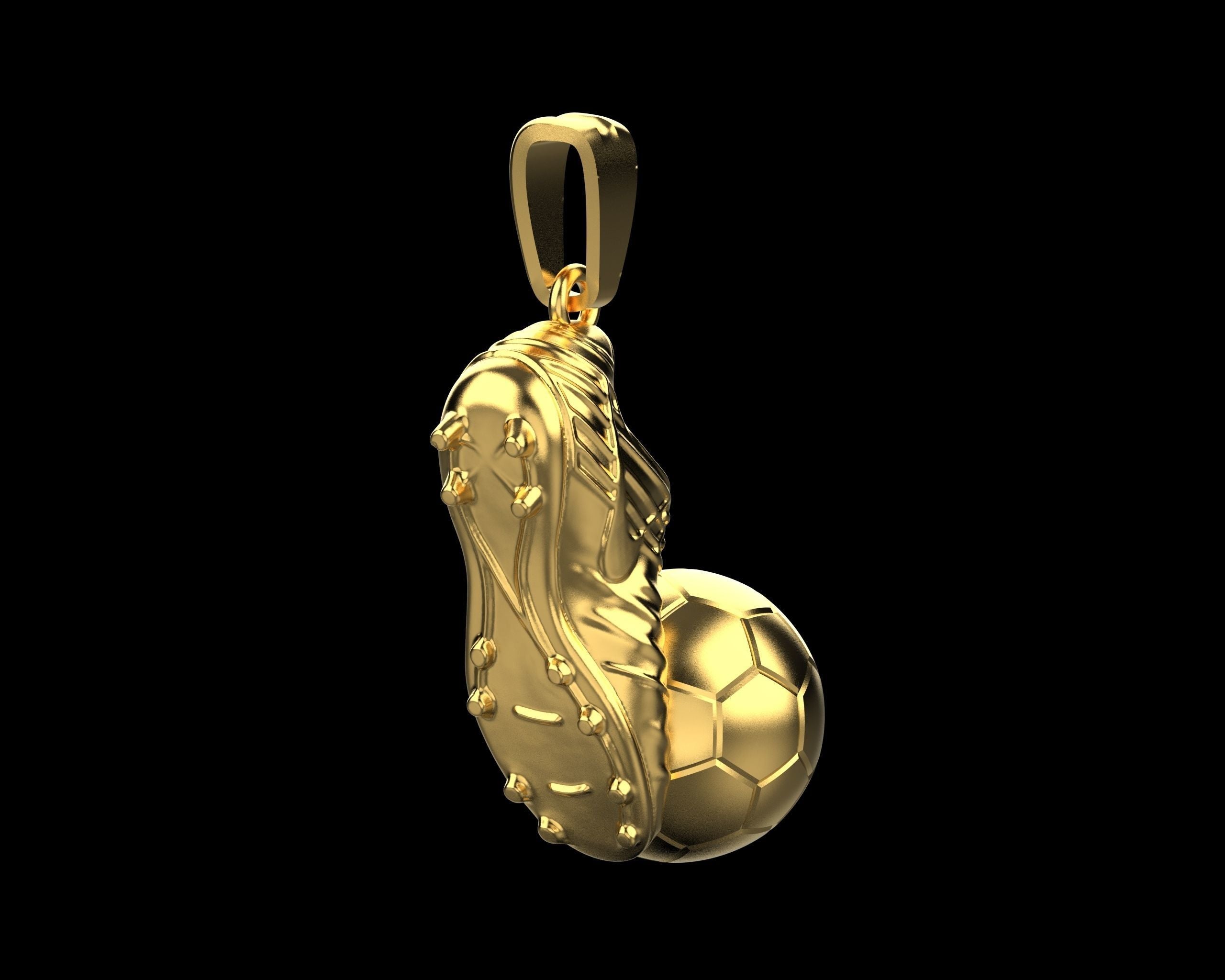 Gold Plated GOAT Football Pendant