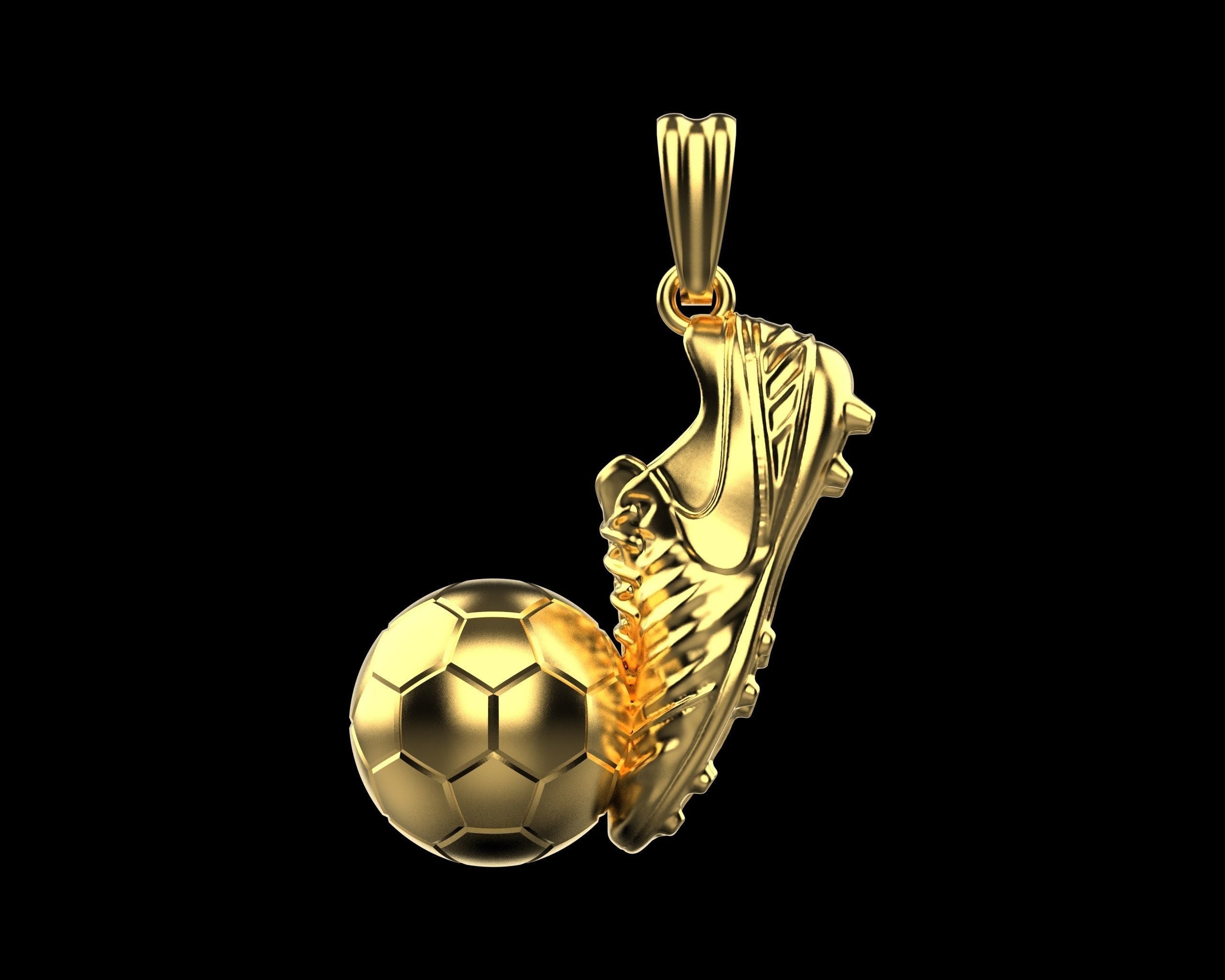 Gold Plated GOAT Football Pendant