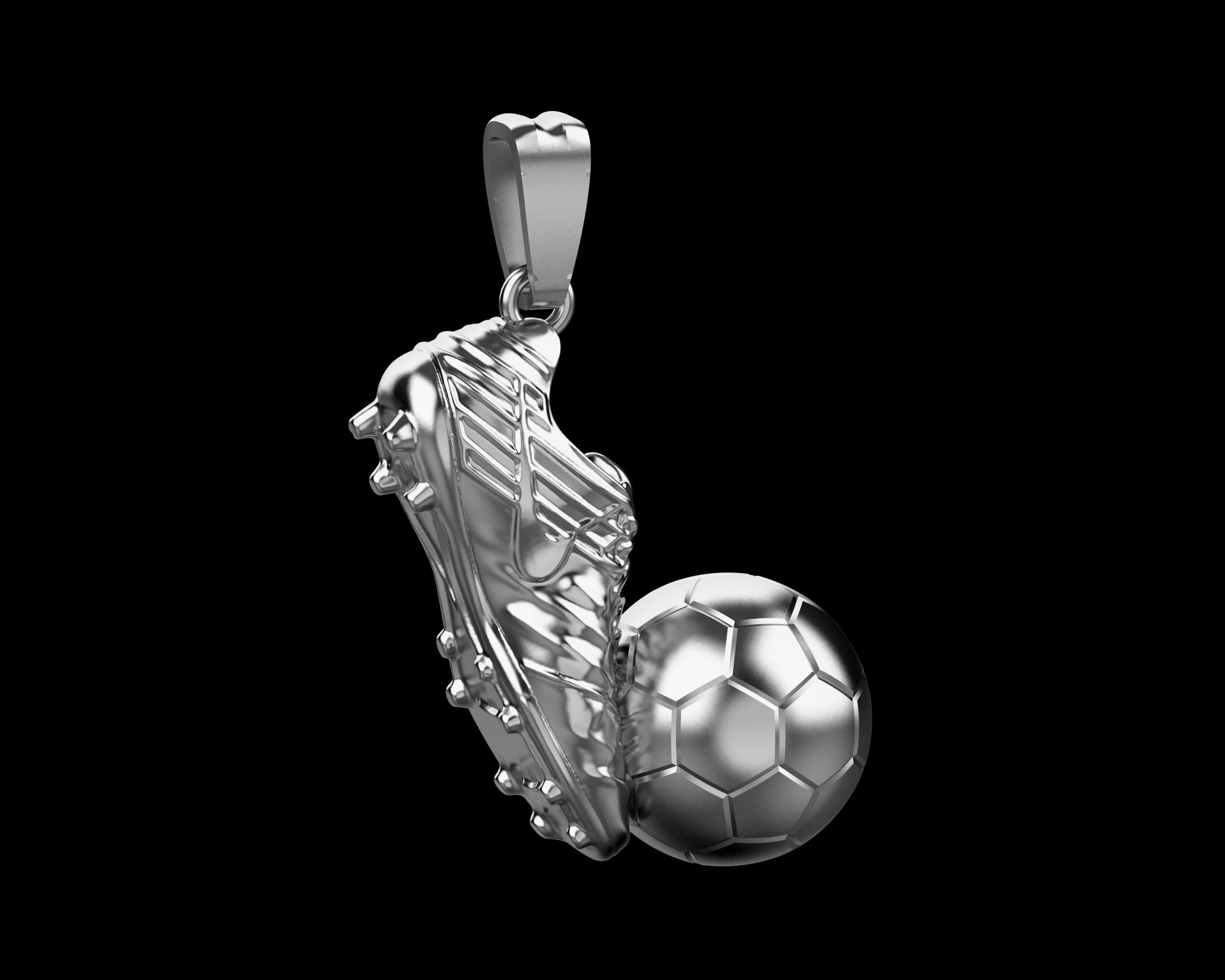 Gold Plated GOAT Football Pendant