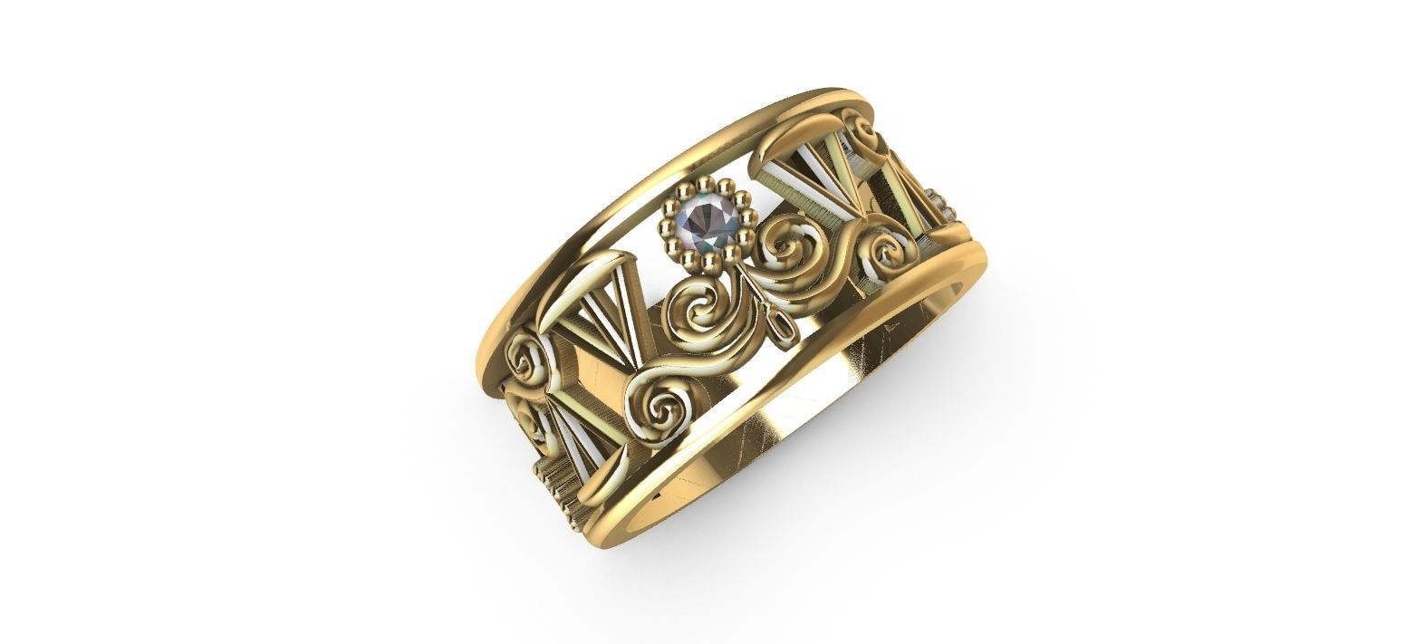Gold Plated Graduating Lawyer Ring