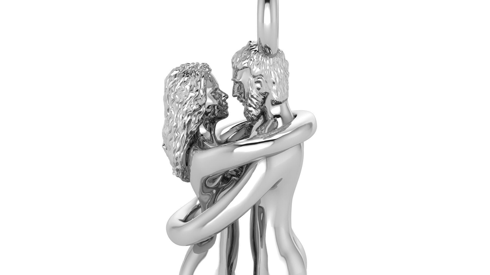 Gold Plated Hugs Love Pendant