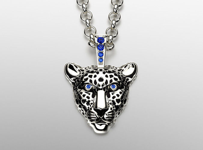 Dazzle Dime 925 Sterling Silver Base 18k Gold Plated Leopard Pendant with Enamel Embrace the Majesty DAZZLE DIME®