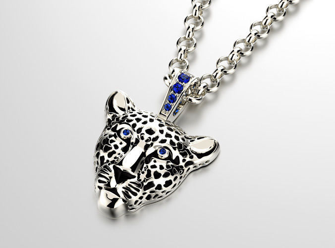 Dazzle Dime 925 Sterling Silver Base 18k Gold Plated Leopard Pendant with Enamel Embrace the Majesty DAZZLE DIME®