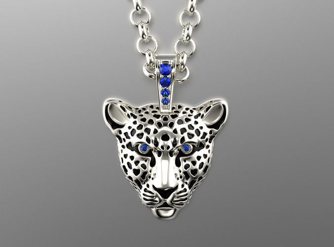 Dazzle Dime 925 Sterling Silver Base 18k Gold Plated Leopard Pendant with Enamel Embrace the Majesty DAZZLE DIME®