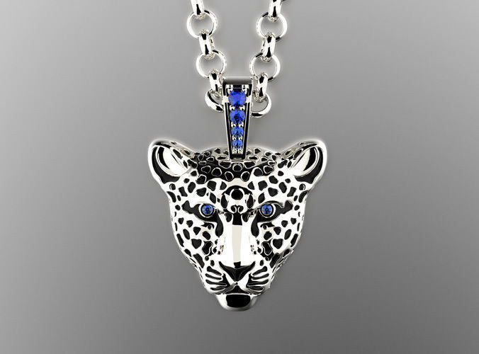 Dazzle Dime 925 Sterling Silver Base 18k Gold Plated Leopard Pendant with Enamel Embrace the Majesty DAZZLE DIME®