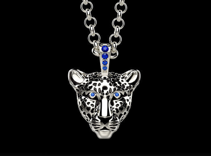 Dazzle Dime 925 Sterling Silver Base 18k Gold Plated Leopard Pendant with Enamel Embrace the Majesty DAZZLE DIME®