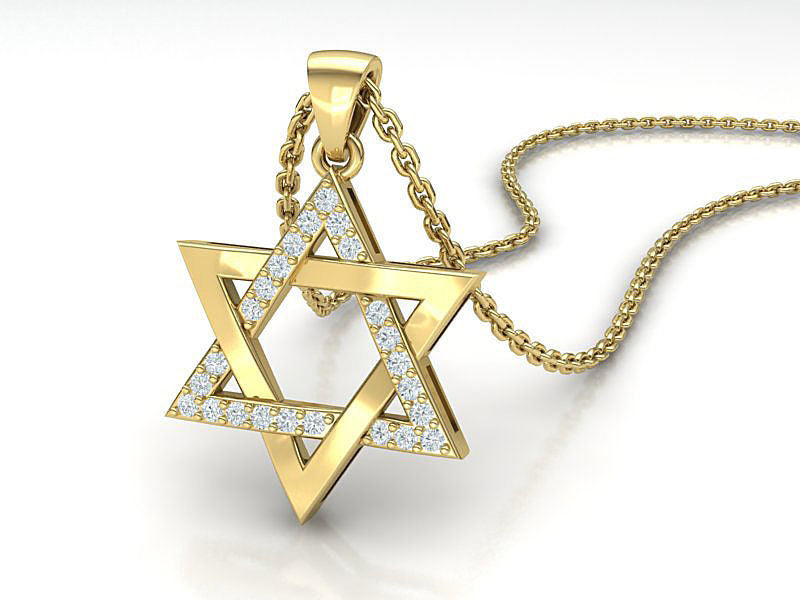 Dazzle Dime 925 Sterling Silver Base 18k Gold Plated Star of David Pendant A Timeless Symbol of Faith and Unity - Dazzle Dime
