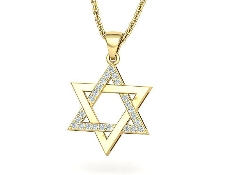 Dazzle Dime 925 Sterling Silver Base 18k Gold Plated Star of David Pendant A Timeless Symbol of Faith and Unity - Dazzle Dime