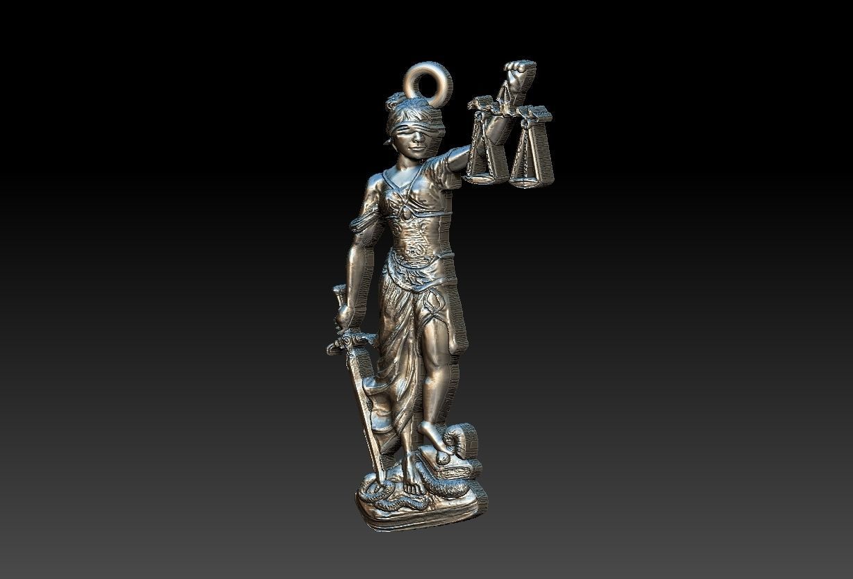 Lady of Justice Pendant