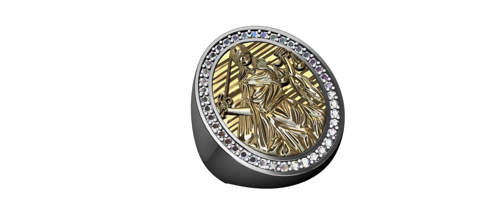 Lady of Justice Ring