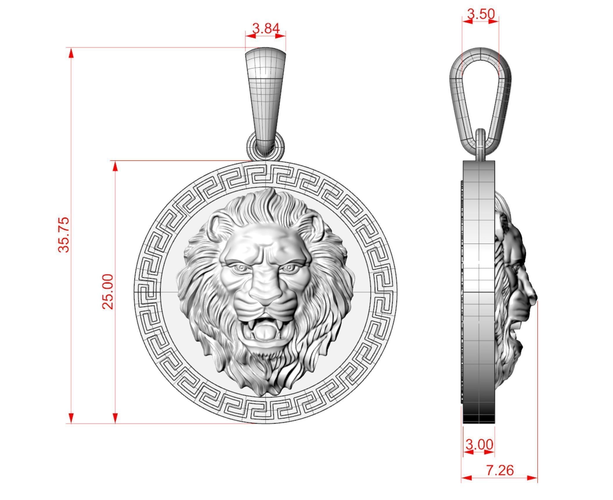 Dazzle Dime Lion's Pride S925 18K Plated Pendant with Chain DAZZLE DIME®